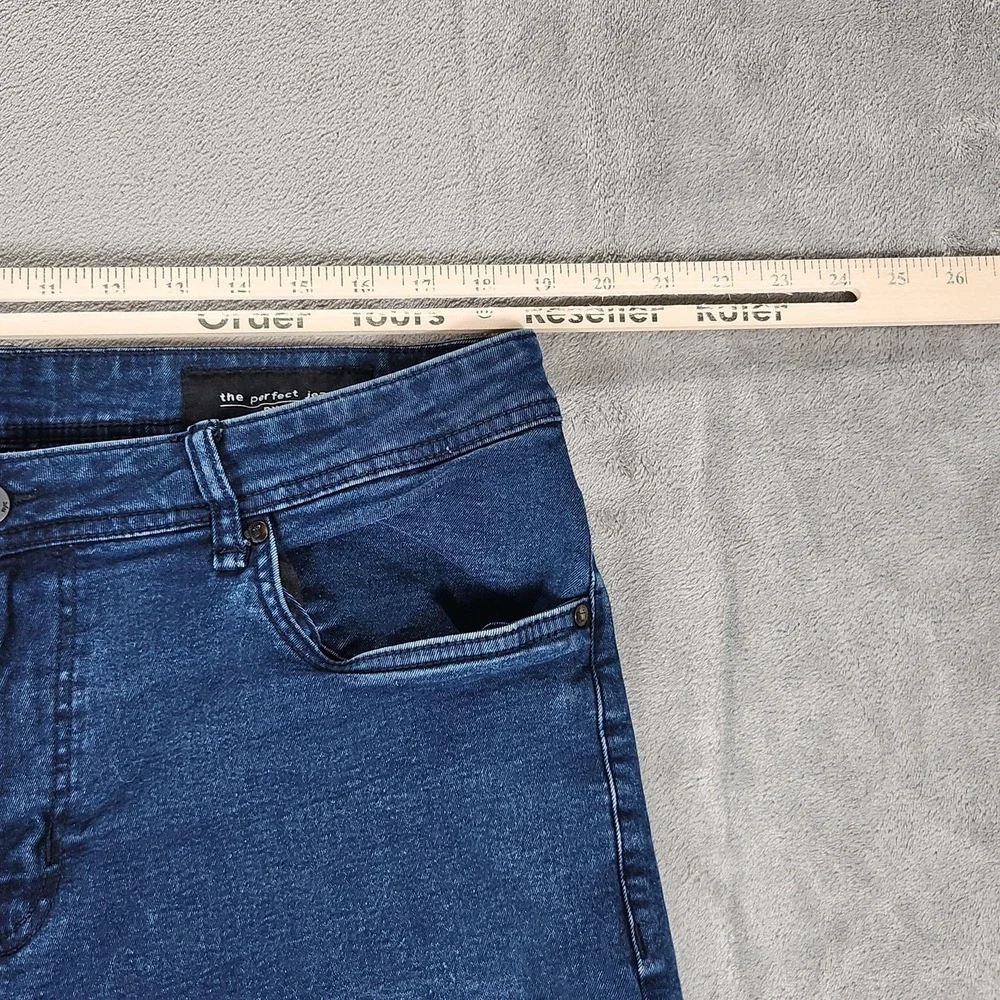 The Perfect Jean NYC Jeans Mens 38x28 Blue Athletic Fit Stretch Denim Pants